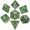 Other Metallic Dice Games Ethereal Green/White 7ct Polyhedral Dice Set