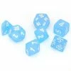 Other Chessex Frosted Caribbean Blue/White 7ct Polyhedral Set (27416)