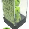 Other Chessex Vortex Bright Green/Black 7ct Polyhedral Set (27430)