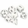 Other Chessex Opaque White/Black 7ct Polyhedral Set (25401) Dice