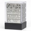 Other Chessex 12mm Opaque Grey/Black 36ct D6 Set (25810) Dice