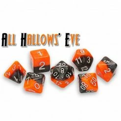 Other Halfsies Dice: All Hallows' Eve 7ct Polyhedral Set
