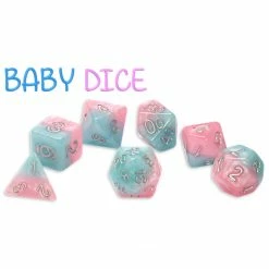 Other Halfsies Dice: Baby Dice 7ct Polyhedral Set