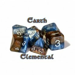 Other Halfsies Dice: Earth Elemental 7ct Polyhedral Set