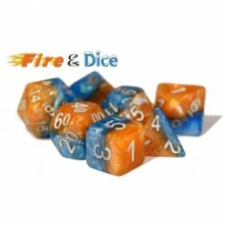 Other Halfsies Dice: Fire & Dice 7ct Polyhedral Set