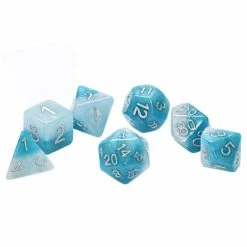 Other Halfsies Dice: Baby Blues 7ct Polyhedral Set