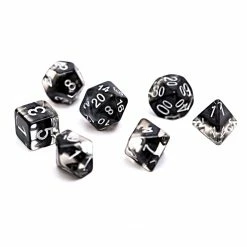 Other Neutron Dice: Smoke Black 7ct Polyhedral Set