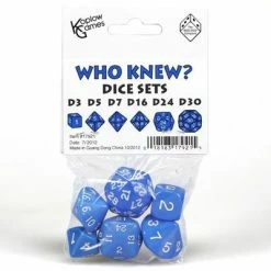 Other Koplow Who Knew? Dice Set Blue