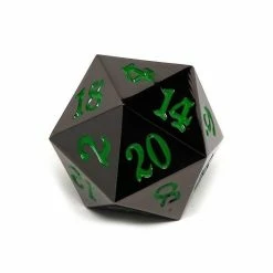 Other Easy Roller Green Gunmetal Single 35mm D20 Dice