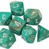 Other Chessex Marble Oxi-Copper/White 7ct Polyhedral Set (27403)
