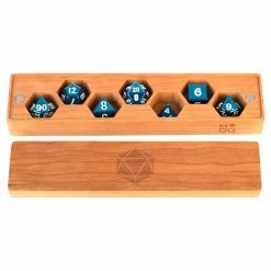 Other Metallic Dice Games Premium Wooden Dice Vault Cherry