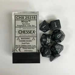 Other Dice Chessex Speckled Ninja 7ct Polyhedral Set (25318)