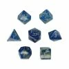 Other Lapis Lazuli Semi-Precious Gemstone 7ct Polyhedral Dice Set