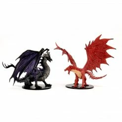 Other Miniatures Pathfinder Battles: City Of Lost Omens - Adult Red & Black Dragon Premium Set