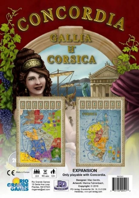 Other Board Games Concordia: Gallia / Corsica