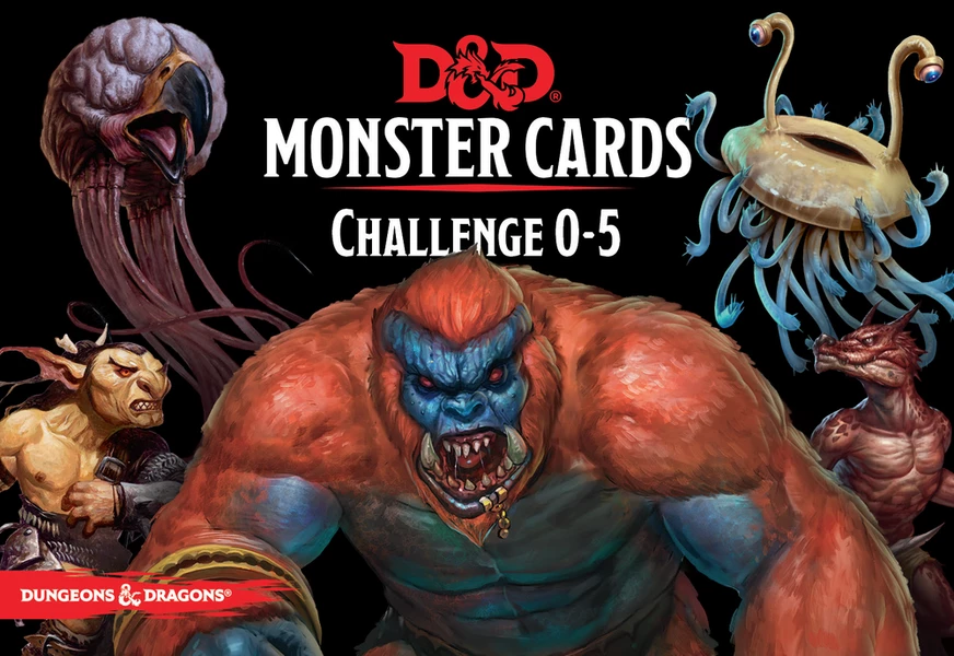Other D&D 5e Monster Cards: Challenge 0-5