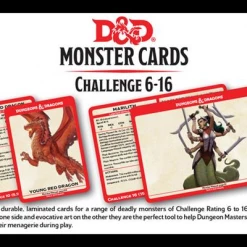 Other D&D 5e Monster Cards: Challenge 6-16 Role Playing Games