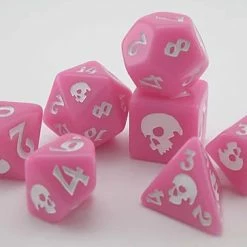 Other Black Oak Workshop Pink Dice Of Death 7ct Polyhedral Set