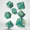 Other Q-Workshop Polaris RPG Turquoise/Light Yellow 7ct 3D6 + 3D10 + 1D20