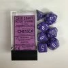 Other Chessex Opaque Purple/White 7ct Polyhedral Set (25407) Dice