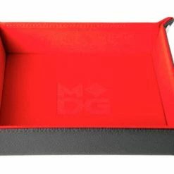 Other Metallic Dice Games Red Velvet Leather Folding Dice Tray