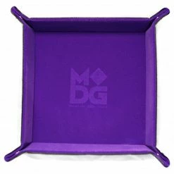 Other Metallic Dice Games Purple Velvet Leather Folding Dice Tray