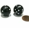 Other Koplow Round Dice Pair Opaque Black