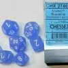 Other Chessex Frosted Blue/White 7ct Polyhedral Set (27406)