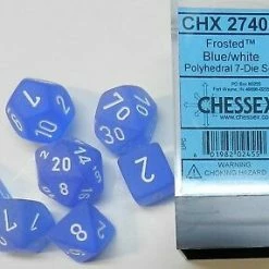 Other Chessex Frosted Blue/White 7ct Polyhedral Set (27406)
