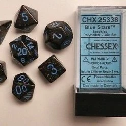 Other Dice Chessex Speckled Blue Stars 7ct Polyhedral Set (25338)