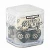 Other Miniatures Warhammer 40,000 & Age Of Sigmar Wound Tracker Dice - Black/White