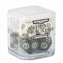 Other Miniatures Warhammer 40,000 & Age Of Sigmar Wound Tracker Dice - Black/White