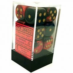 Other Chessex 16mm Gemini Black-Red/Gold 12ct D6 Set (26633)