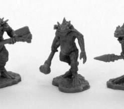 Other Reaper Miniatures Bones Black Trogolodytes 3p (44046) Reaper Bones Black