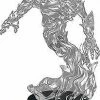 Other Pathfinder Deep Cuts Unpainted Miniatures: Medium Fire Elemental (73354)