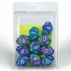 Other Chessex Festive Waterlily/White 10ct D10 Set (27346) Dice