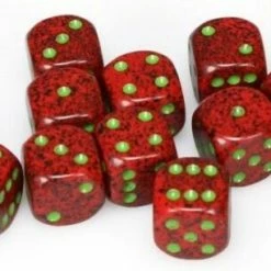 Other Chessex 16mm Speckled Strawberry 12ct D6 Set (25704)