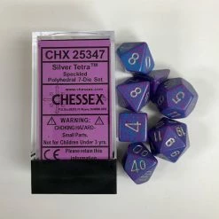 Other Chessex Speckled Silver Tetra 7ct Polyhedral Set (25347) Dice