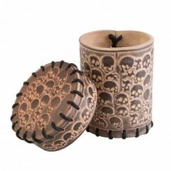 Other Q-Workshop Skull Beige Leather Dice Cup