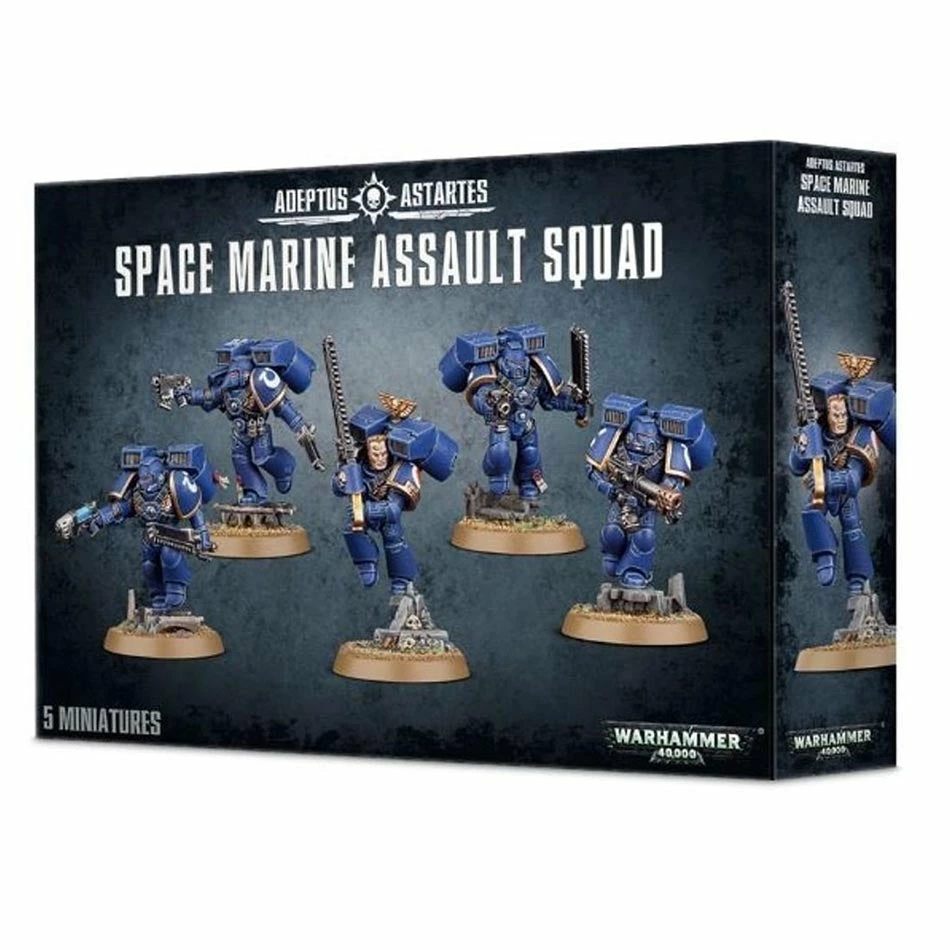Other Miniatures Warhammer 40,000 Adeptus Astartes Space Marine Assault Squad