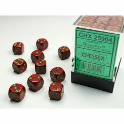 Other Chessex 12mm Speckled Strawberry 36ct D6 Set (25904) Dice