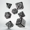 Other Q-Workshop Steampunk Black/White 7ct Polyhedral Dice Set