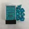 Other Chessex Translucent Teal/White 7ct Polyhedral Set (23085)