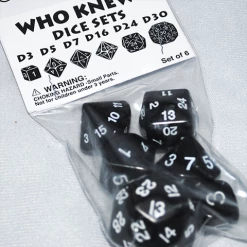 Other Koplow Who Knew? Dice Set Black