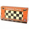 Other Backgammon And Chess/Checker Set: Folding 15" Simple Wood