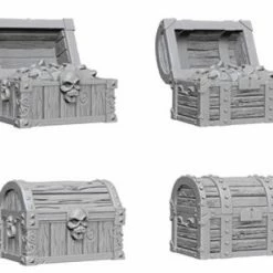 Other Pathfinder Deep Cuts Unpainted Miniatures: Chests Wizkids D&D/Pathfinder Miniatures