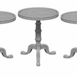Other WizKids Deep Cuts Unpainted Miniatures: Small Round Tables