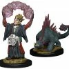 Other Miniatures WizKids Wardlings: Boy Warlock & Lizard