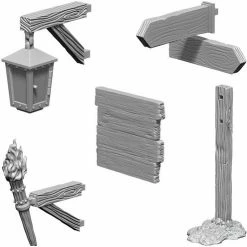 Other WizKids Deep Cuts Unpainted Miniatures: Signs & Lights