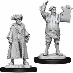 Other WizKids Deep Cuts Unpainted Miniatures: Mayor & Town Crier